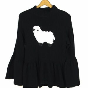 Wildfox counting sheep black sweater size S